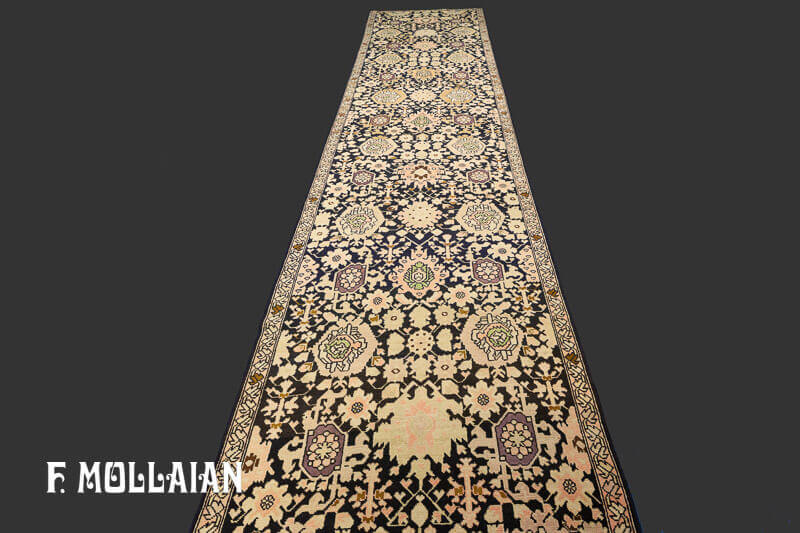 Very Long Karabakh (Qarabağ) Antique Runner Carpet  n°:27969186